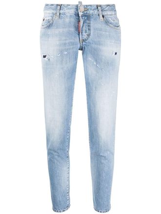 Dsquared2 low-rise slim-cut jeans - women - Cotton - 38 - Blue