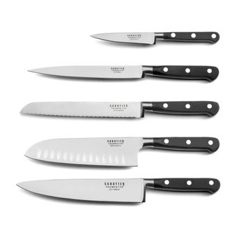 Sabatier Trompette Juego de 5 cuchillos de cocina negro
