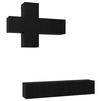 vidaXL Conjunto De Mueble De Tv 3 Pcs Madera De Ingenier&iacute;a Vidaxl