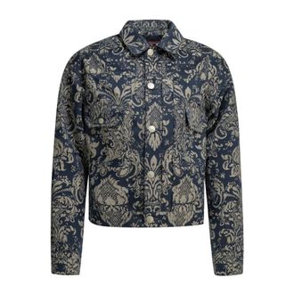 Junya Watanabe Giacca di jeans stampata - - Jackets - Uomo - Blu - M