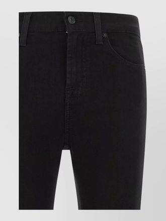 7 For All Mankind denim mid-rise ankle skinny jeans