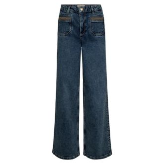 Mos Mosh Wide Jeans, female, Blue, W25, Linpos Jeans