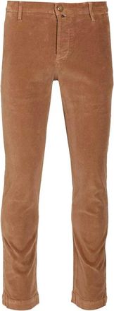 Jacob Cohen Slim-fit Corduroy Broek - Heren - Slim Fit Broeken - Bruin - W33 - Katoen - Broeken
