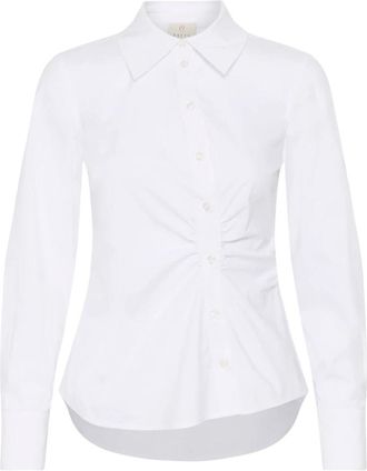 Kaffe Blouses & Shirts - Dames - Overhemden - Wit - M - Overhemden