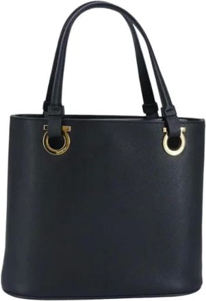 Ferragamo Pre-owned Handbags, female, Black, Size: ONE SIZE Pre-owned Handbag