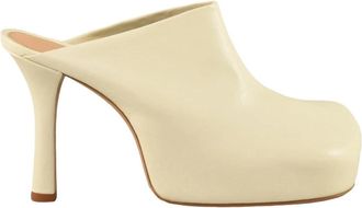 Bottega Veneta Leren Schoenen - Dames - Muiltjes - Beige - 40 EU - Leer - Schoenen