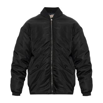 Marni Jassen, Heren, Zwart, L, Leer, Ge&iuml;soleerde jas met afneembare riem