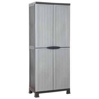 Berkfield Home Plastic Cabinet 68x39x171.5 cm in Grey