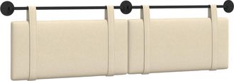 vidaXL Cabecero Colgante Crema Tela Vidaxl