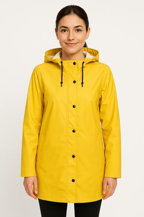 Only Funktionsmantel ONLY ONLTRINA RAINCOAT OTW ZL, Damen, Gr. XS, gelb (yolk gelb), Web, Obermaterial: 100% Polyester, unifarben, M&auml;ntel Funktionsmantel