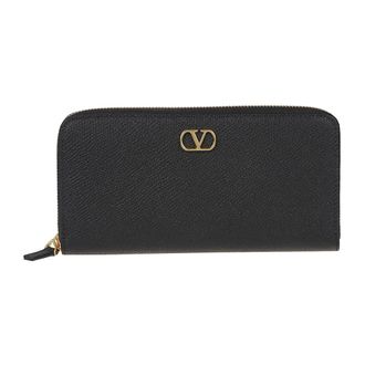 Valentino Garavani Wallets & Cardholders, female, Black, Size: ONE SIZE Vlogo Signature Zippered Wallet