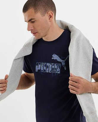 Puma Large Camo Logo T-Shirt