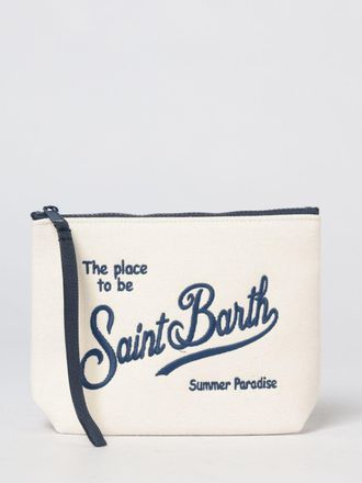 MC2 Saint Barth Pochette Aline in cotone con logo ricamato
