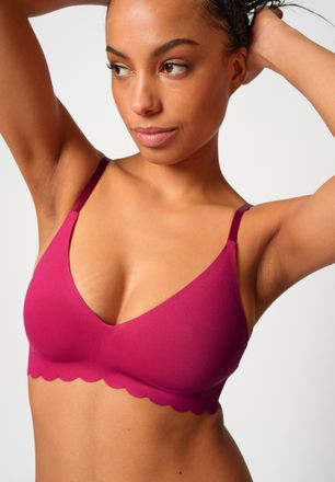 Skiny Soft-BH SKINY Micro Essentials, Damen, Gr. 36, Cup C/D, sangria, Obermaterial: 72% Polyamid, 28% Elasthan, unifarben, normal, BHs Soft-BH, herausnehmb