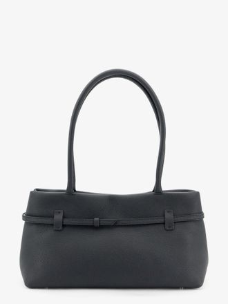 Manu Atelier Womens Shoulder Bag Le Cambon East West Leather Black