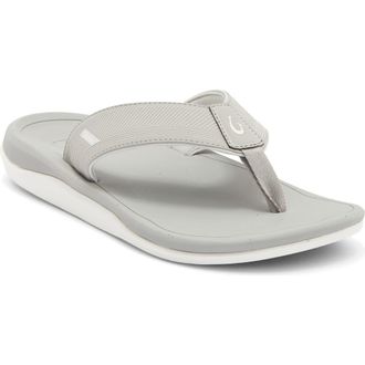 Olukai Ahi Kai Flip Flop in Ash /Ash at Nordstrom, Size 15