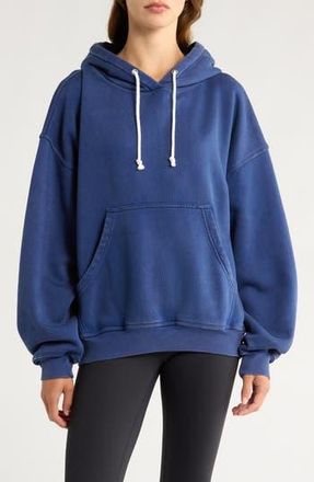 Free People FP Movement Final Call Fleece Hoodie in Black Grape at Nordstrom Rack, Size Medium