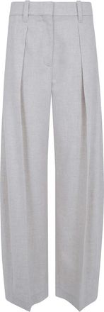 Brunello Cucinelli Wide Broeken - Dames - Wijde Broeken - Beige - M - Broeken