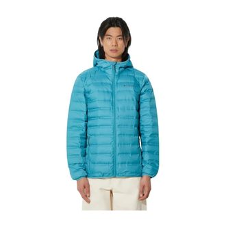 Columbia Lake 22 Down Hooded Jacket - Heren - Sport - Blauw - Maat: S Leer