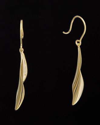 Italian Gold, Inc 14K Twisted Leaf Drop Earrings