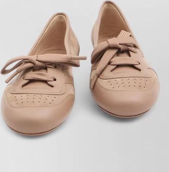 Gianvito Rossi ballet flats bow detail sneaker sole