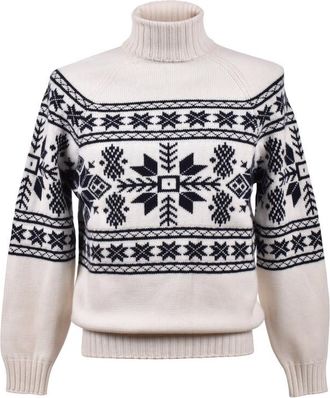 Brunello Cucinelli MenS Panama Navy Cashmere Turtleneck Sweater, Size 38