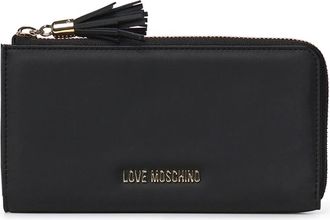 Love Moschino Accessoires, Dames, Zwart, ONE Size, Leer, Portemonnees