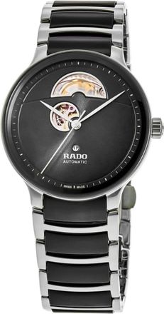 Rado Centrix Automatic Open Heart Black Dial Two-Tone Ceramic & Stainless Steel Unisex Watch R30012152