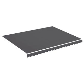 vidaXL Tela De Repuesto Para Toldo Gris Antracita 4,5x3,5 M Vidaxl