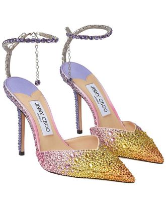 Jimmy Choo London Saeda 100 Suede Slingback Pump