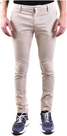 Dondup Zand Katoenen Broek Gemaakt in Itali&euml; - Heren - Skinny broeken - Beige - W28 - Katoen - Broeken