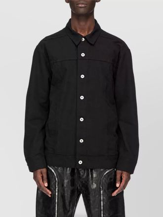 Rick Owens cotton single breasted coat