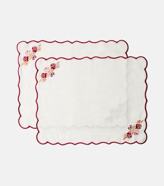 Cabana Set of 2 linen and cotton placemats