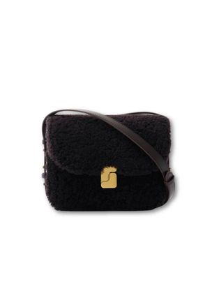 SOEUR Womens Bellissima Shearling Bag In Marron