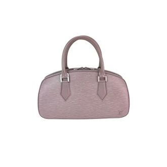 Louis Vuitton Tweedehands leren handtassen - Dames - Pre-owned - Grijs - Maat: ONE Size Leer