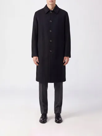 Maison Margiela Cappotto lungo monopetto in pura lana