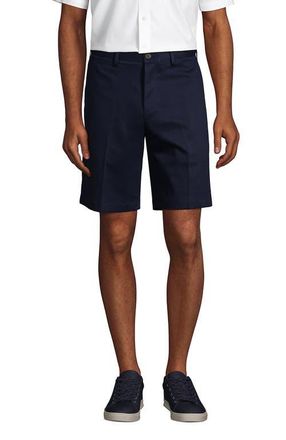 Lands End Comfort Waist 9 No Iron Chino Shorts in Radiant Navy at Nordstrom, Size 36