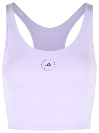 adidas Adidas By Stella Mccartney Lilac Polyester Blend Sporty Top