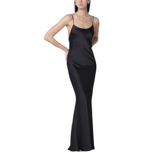 Andamane Gowns, female, Black, Size: 2XS Ninfea Maxi Slip Dress