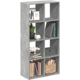 vidaXL Libreria Divisorio Grigio Cemento 69,5x29x137,5cm in Truciolato - Vidaxl