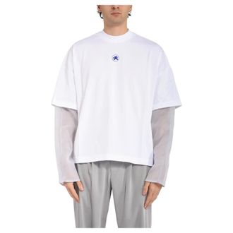 BONSAI T-Shirts, male, White, Size: XL Cropped Logo T-Shirt