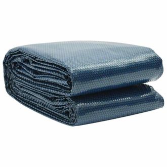vidaXL Cubierta Solar De Piscina De Pe Flotante Negro Y Azul 260x160cm Vidaxl