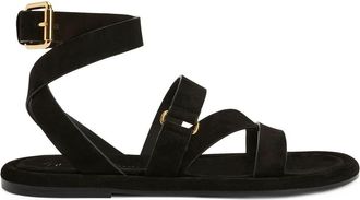 Giuseppe Zanotti Aymon buckled suede sandals - men - Leather/Suede/Suede - 38 - Black