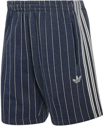 adidas Pinstriped 3-Stripes Shorts in Night Indigo at Nordstrom, Size Xx-Large