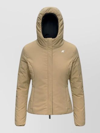 K-Way reversible slim-fit parka coat