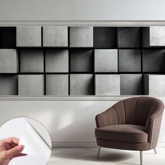 Tulup Fotomurale Adesivo - Murale Da Parete - Carta Da Parati Autoadesiva - Design Parete Moderno - Cubi Geometrici 250x104 Cm