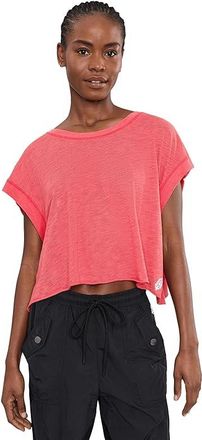 Free People Movement My Time T-Shirts Womens Clothing Grapefruit : LG (Womens 12-14), Cotton/Polyester
