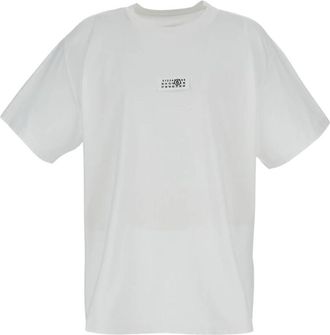 Maison Margiela Katoenen T-shirt - Heren - T-shirts - Wit - XL - Katoen - Tops
