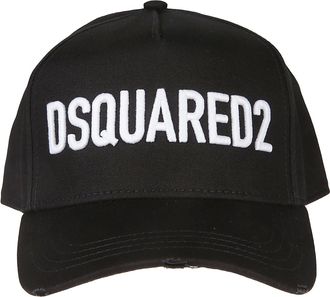 Dsquared2 Technicolor Black Embroidered Baseball Cap