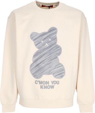 Acupuncture Lichtgewicht Crewneck Sweatshirt Room - Heren - Sweatshirts - Beige - M - Katoen - Hoodies & sweatvesten